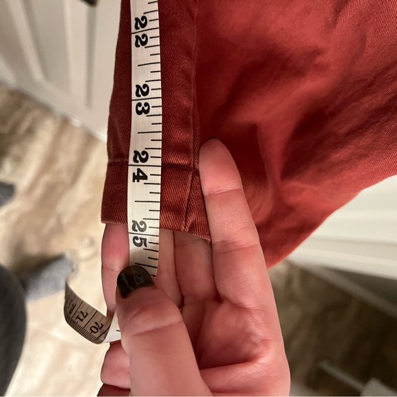 Woolrich HLP01165 Red Cotton Pants Size 14 - Picture 10 of 12